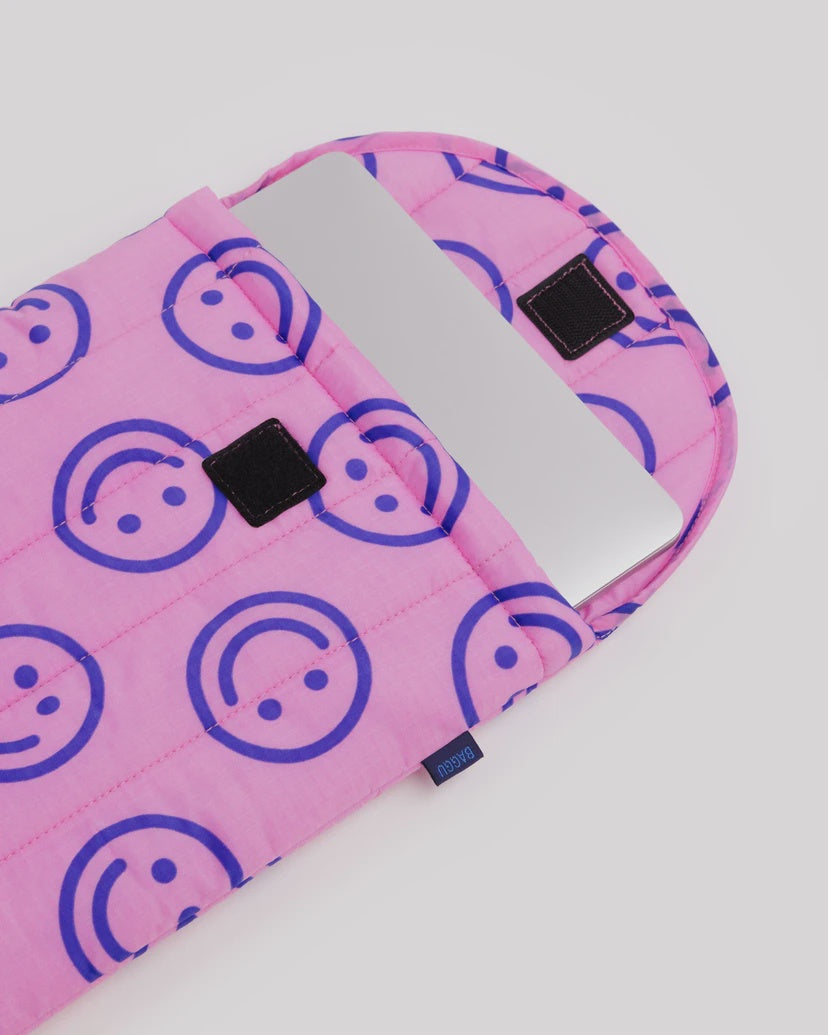 13/14" Pink Happy Laptop Sleeve