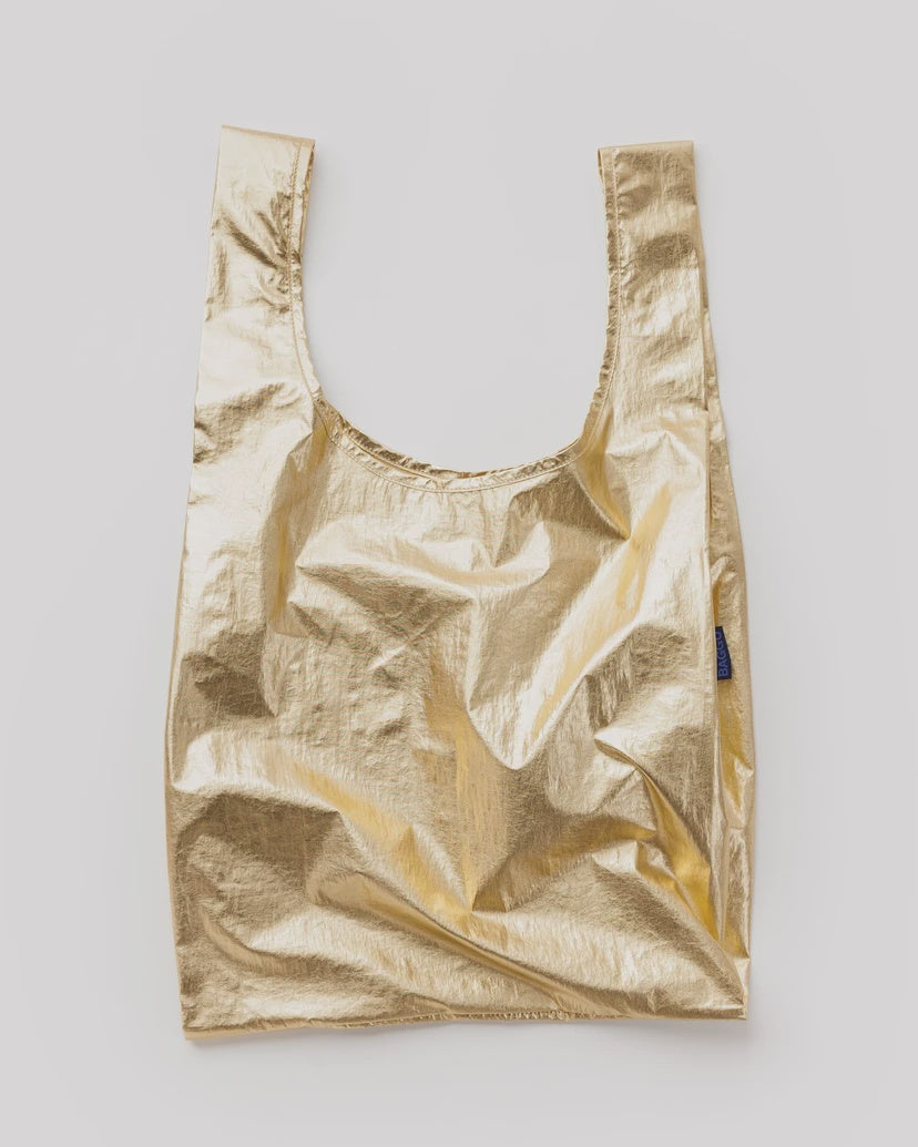 Gold Metallic Standard Baggu