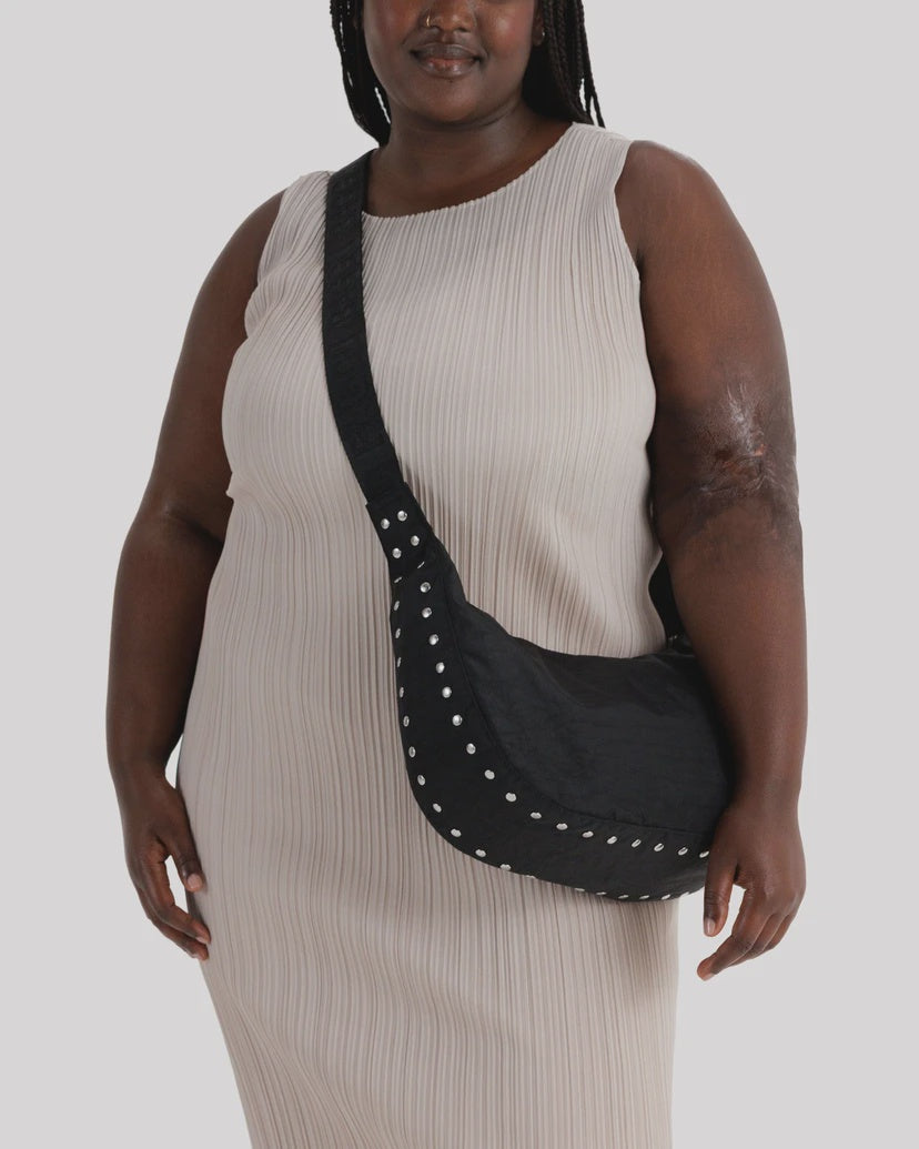 Studs Medium Crescent Bag