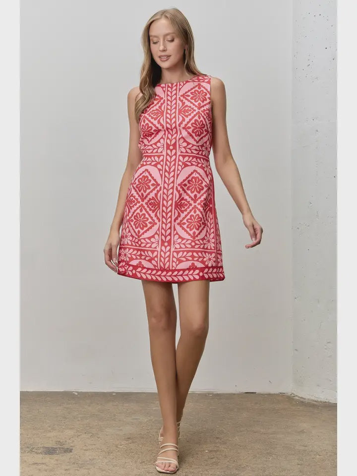 Print Tie Dress