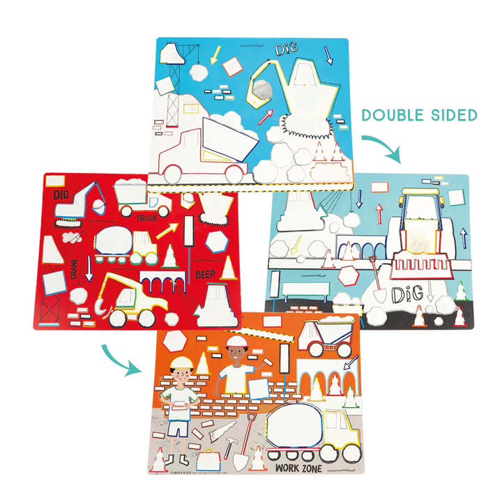 Construction Water Placemats