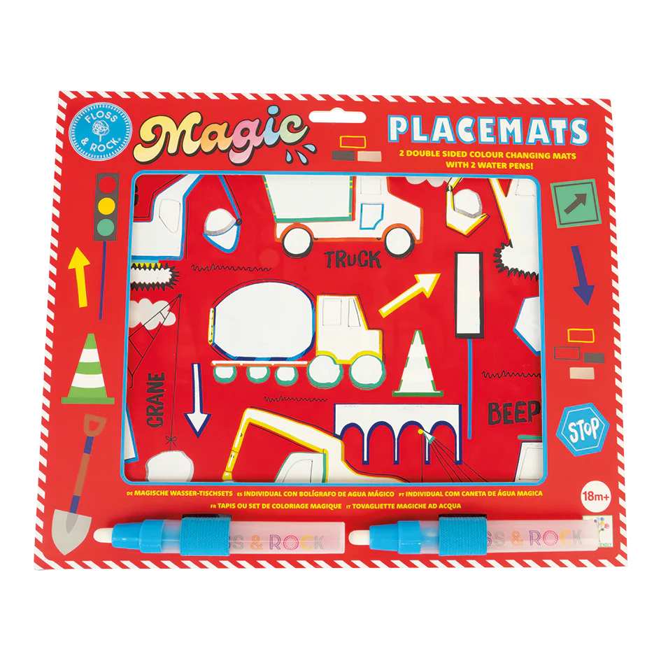 Construction Water Placemats