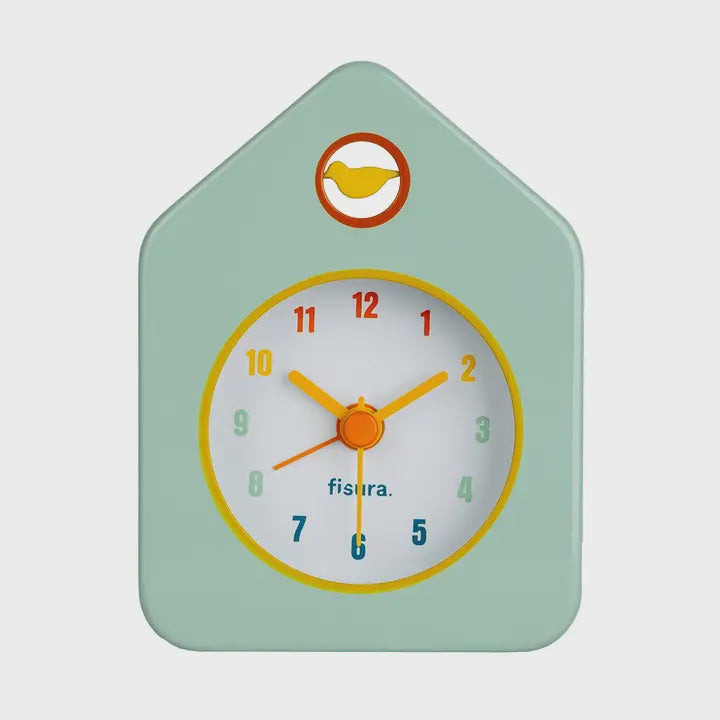 Mini Mint House Alarm Clock