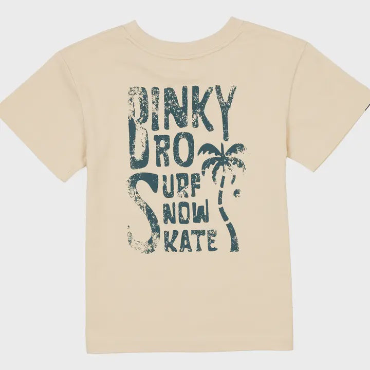 Tan/Blue Palm Tee
