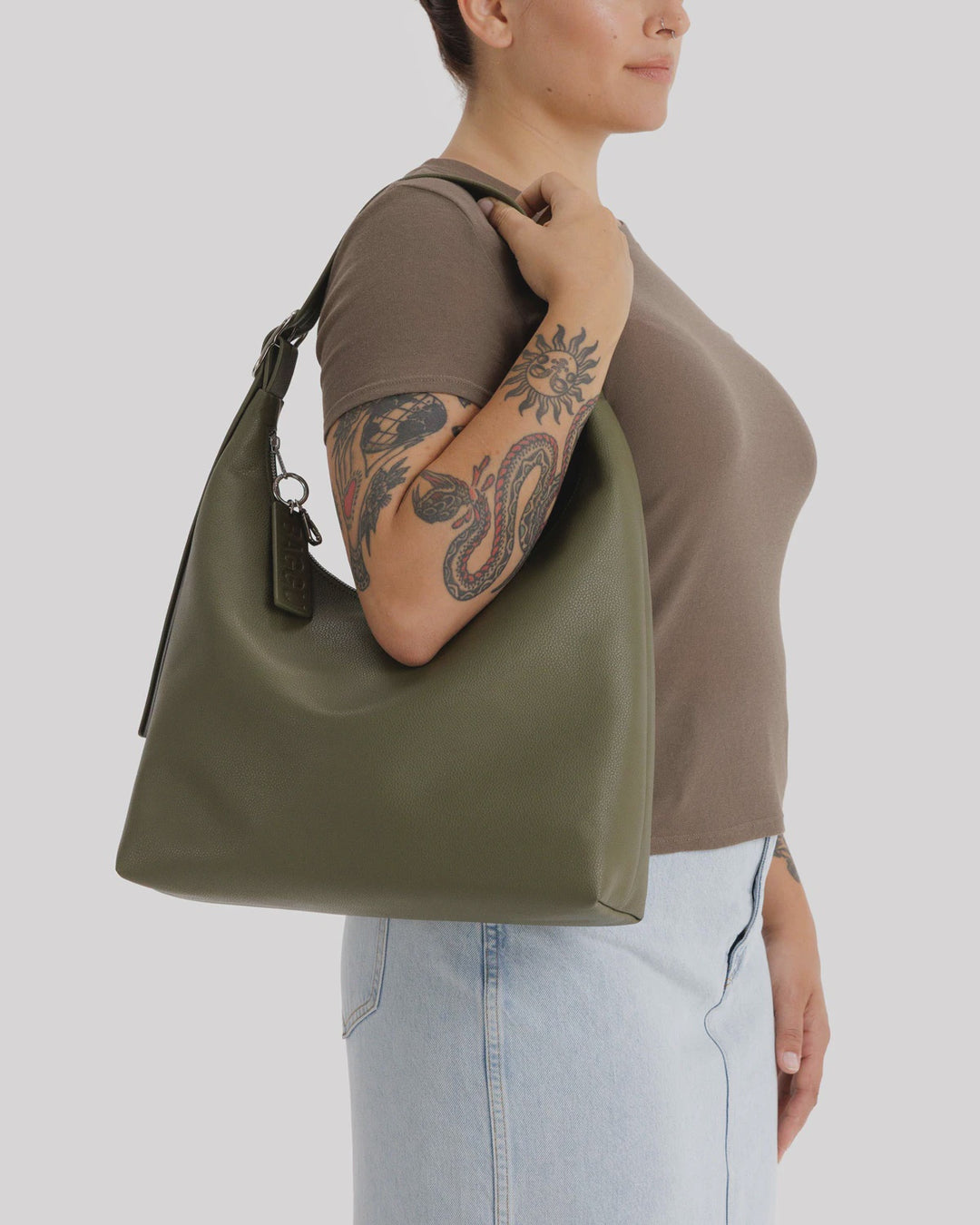 Loden Leather Shoulder Bag