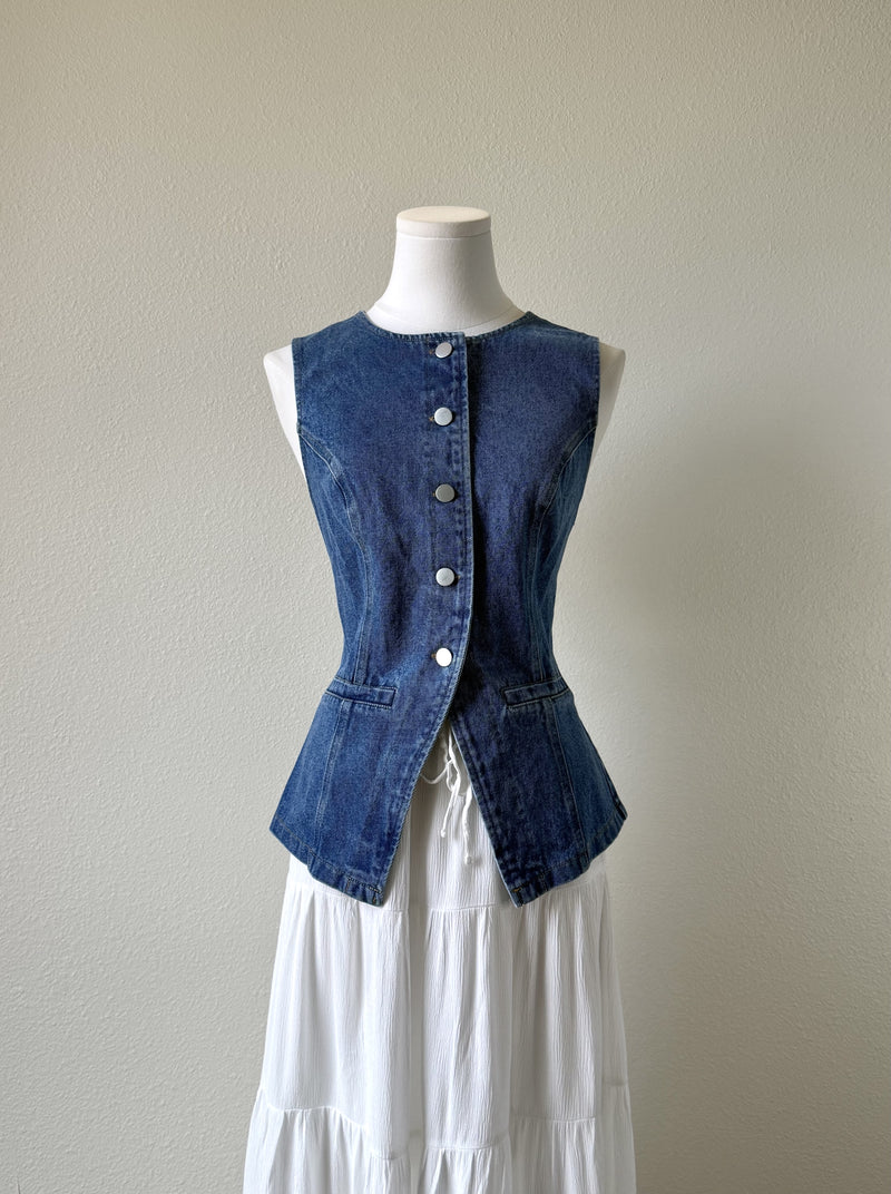 Aspen Denim Top