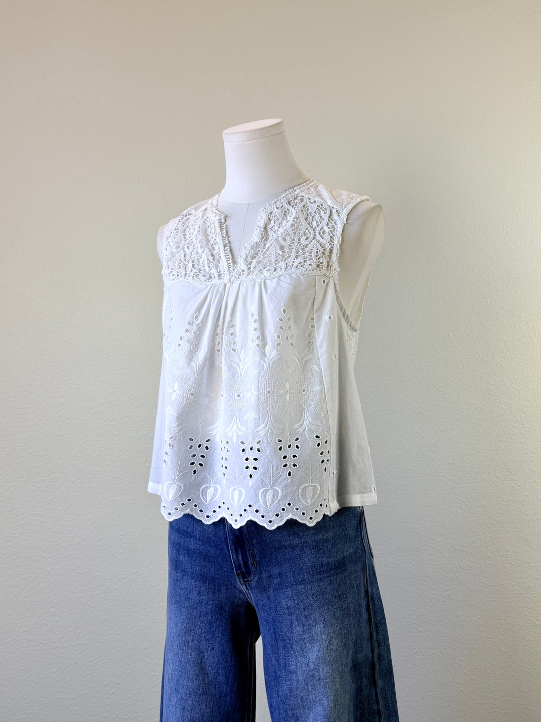 Elisia Eyelet Tank
