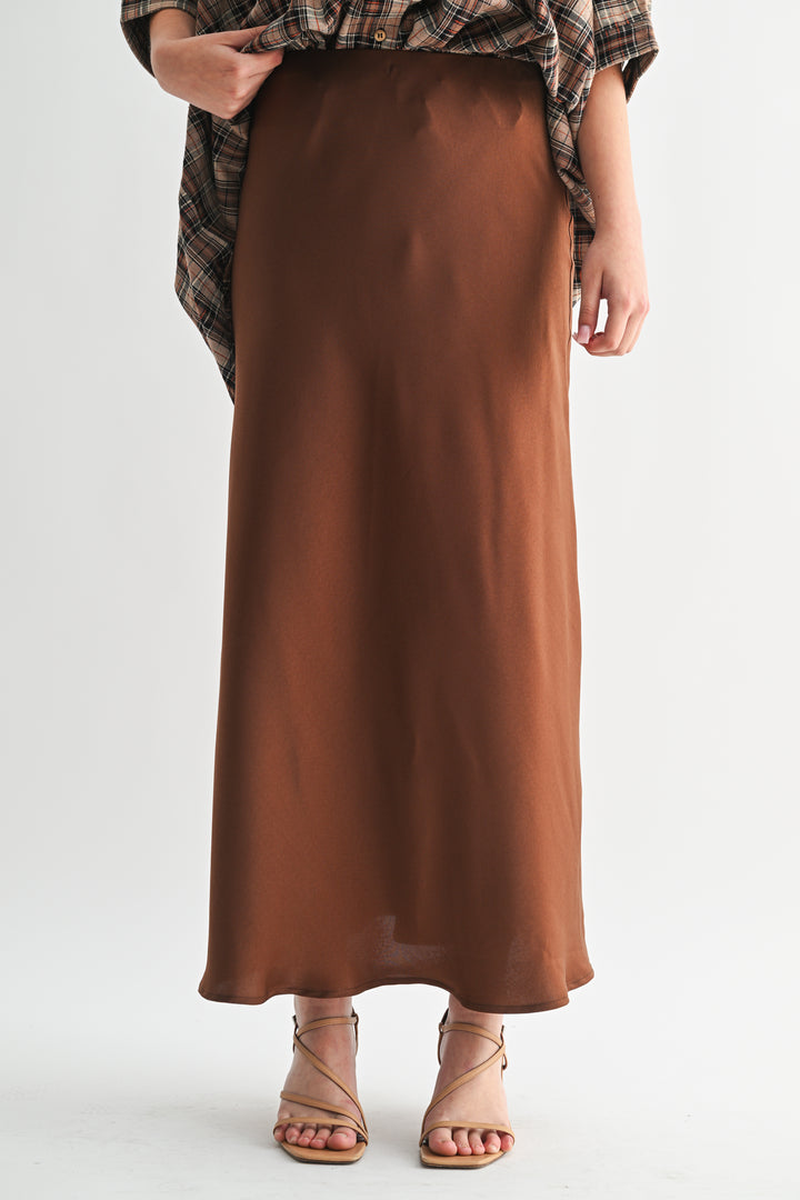 Dray Satin Skirt