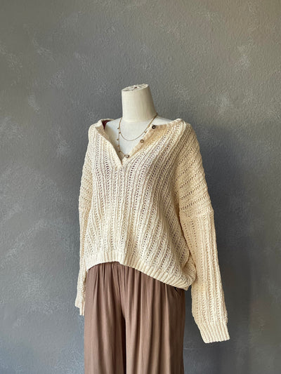 Geneva Knit Button Sweater