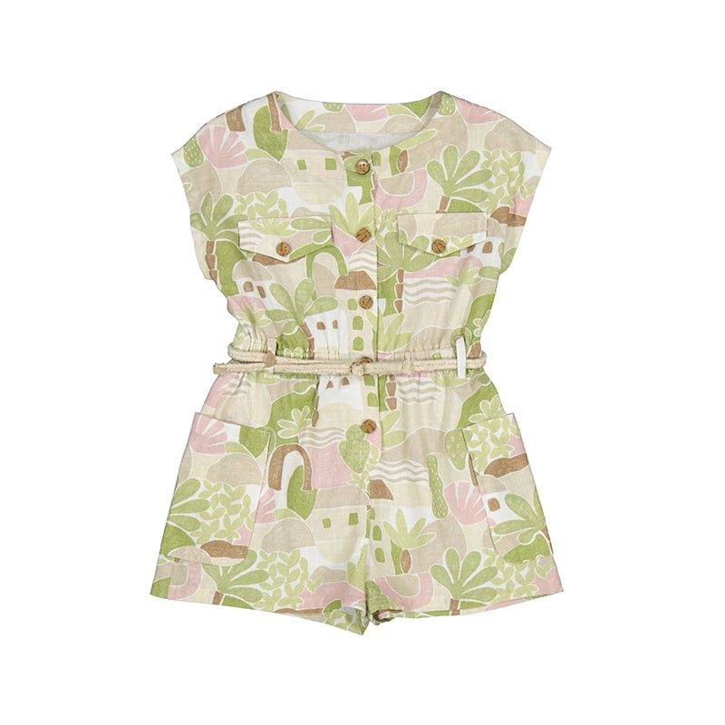 Cactus Belted Romper