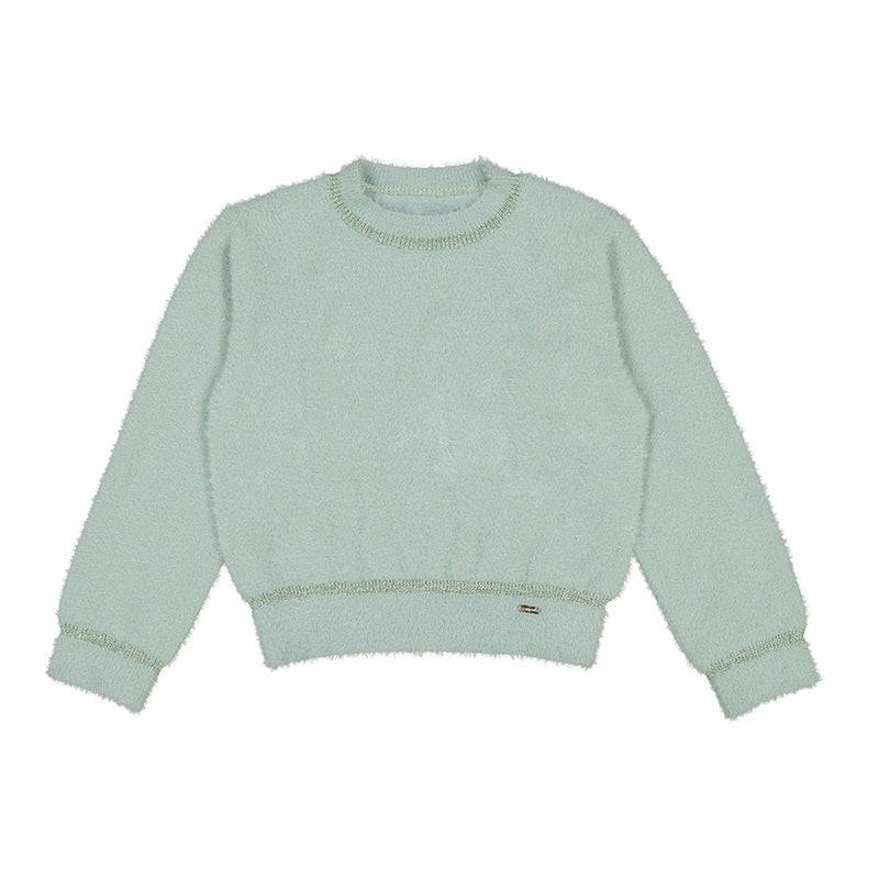 Jade Glitter Hem Sweater