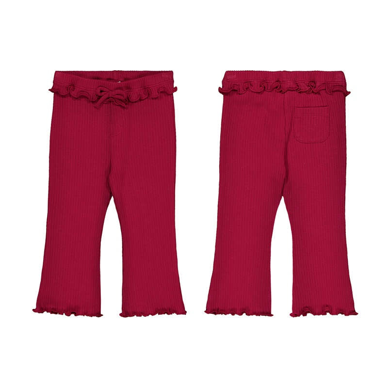 Red Ruffle Leggings