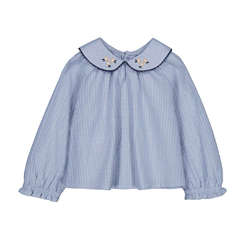 Floral Collar Blouse