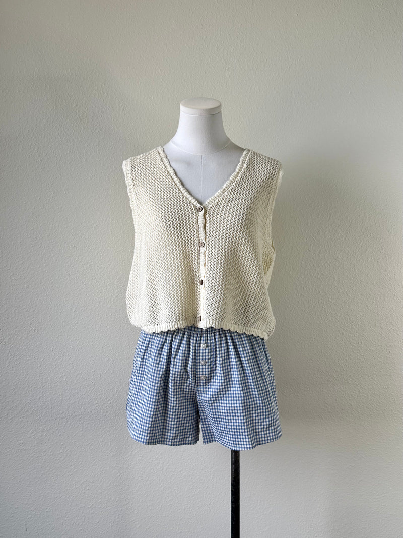 Gingham Lounge Shorts