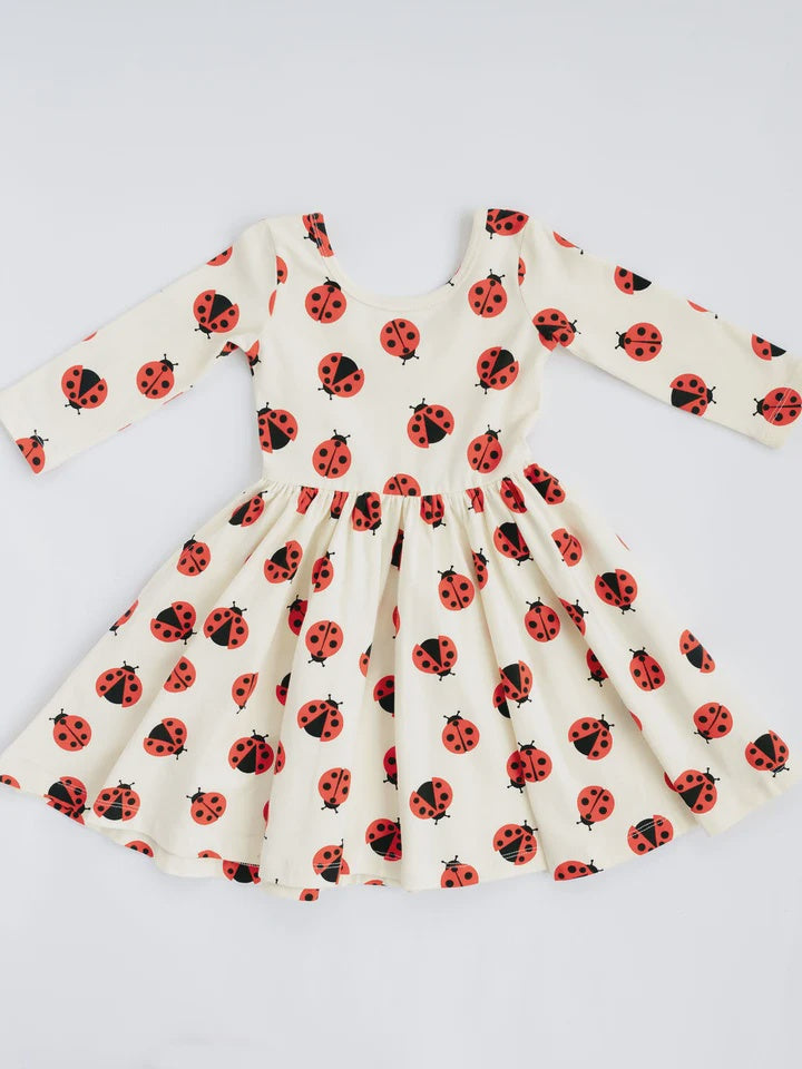 Ladybug 3/4 Sleeve Twirl