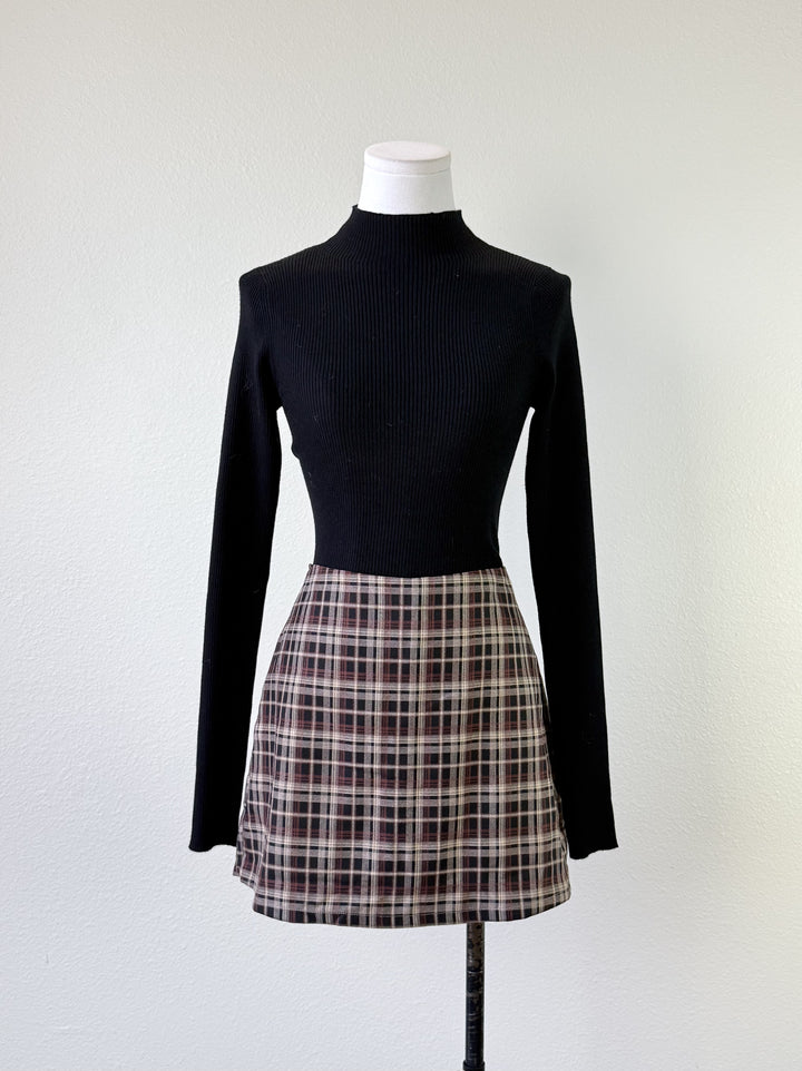Harvest Plaid Skort