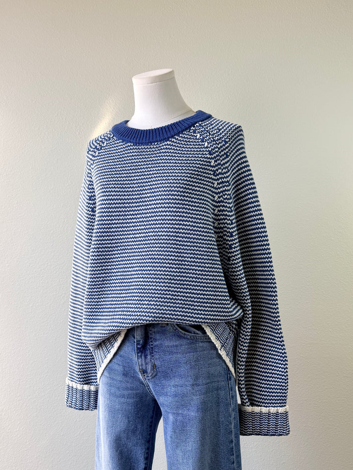 Indigo Stripe Sweater