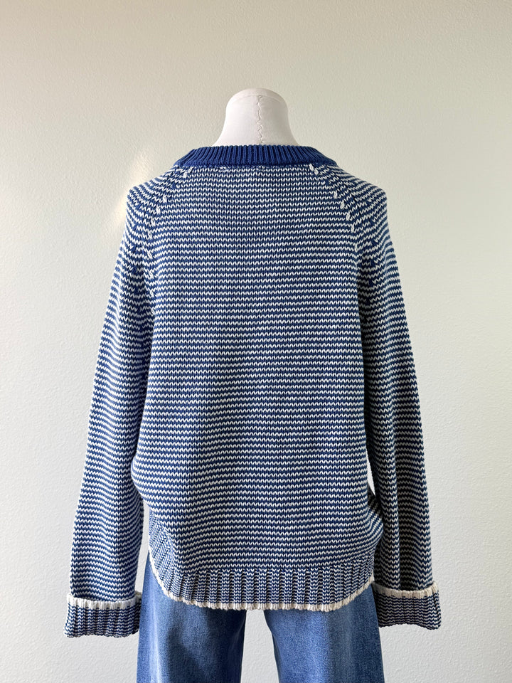Indigo Stripe Sweater