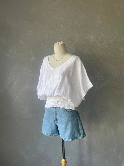 Natalia Linen Top