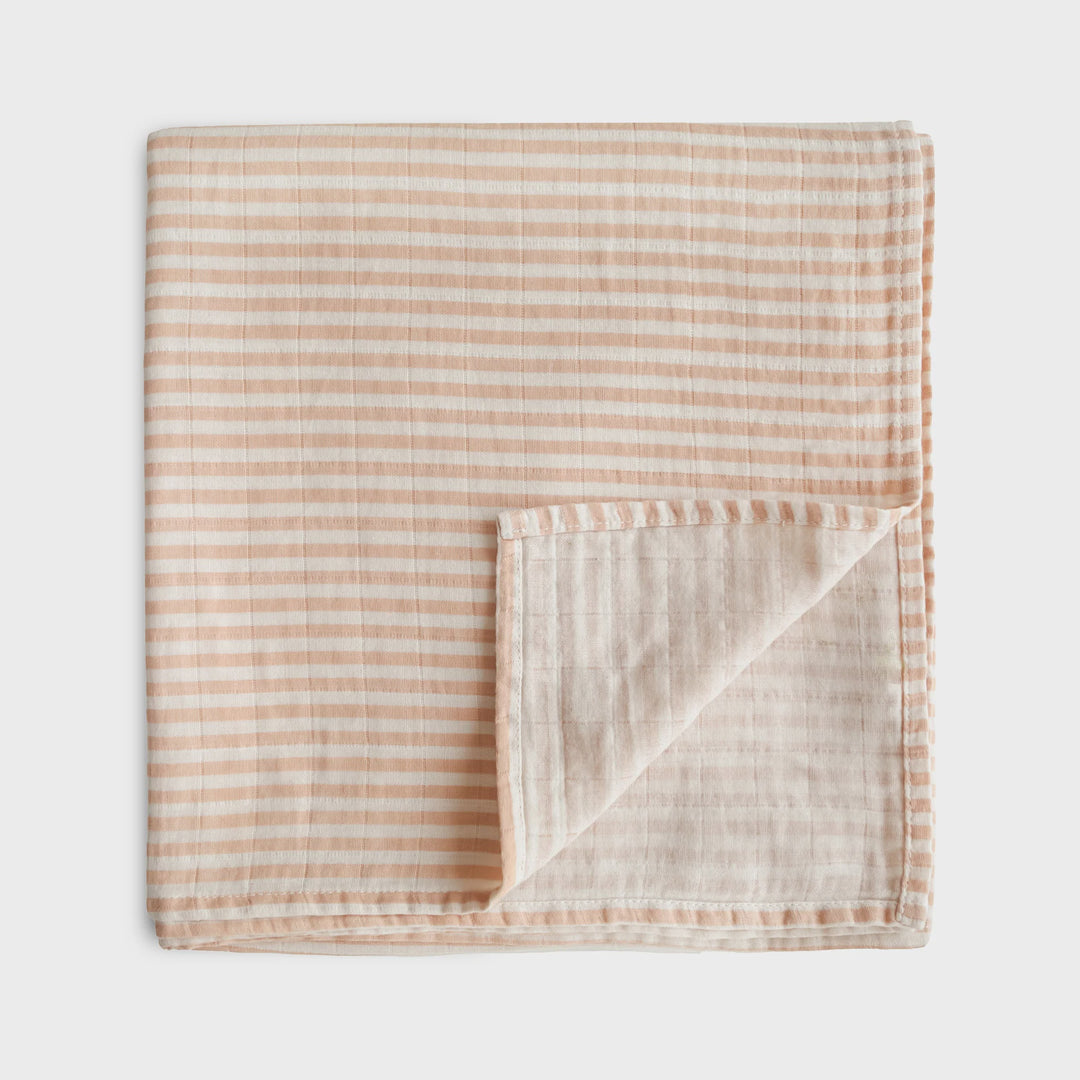 Natural Stripe Swaddle