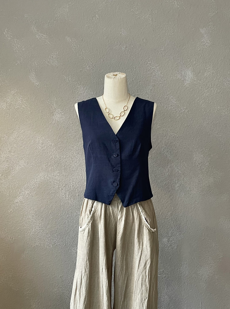 Navy Tailored Vest