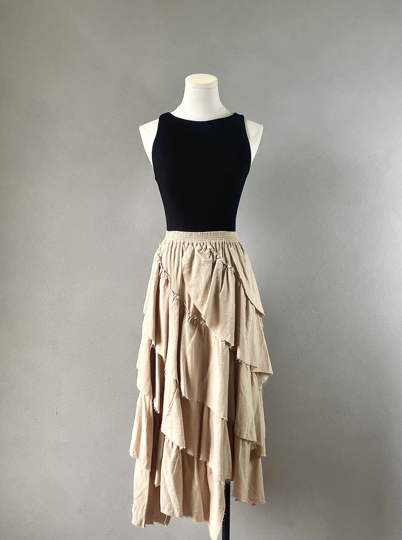 Nia Tiered Maxi Skirt