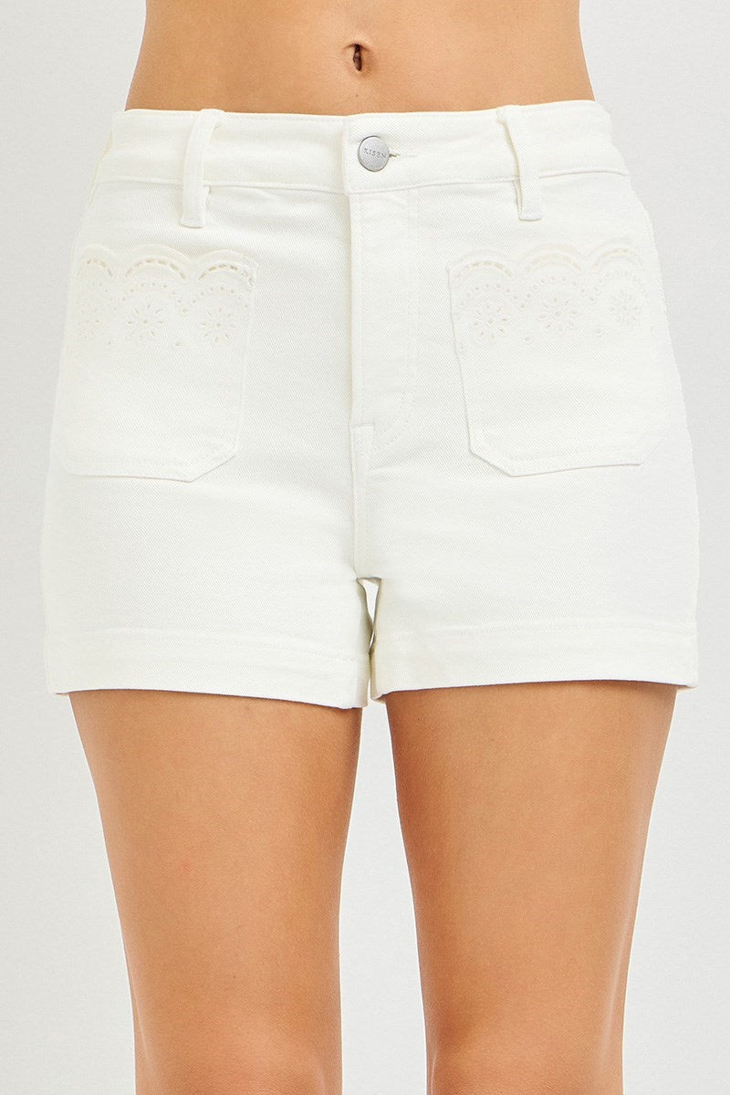 Scalloped Eyelet Shorts