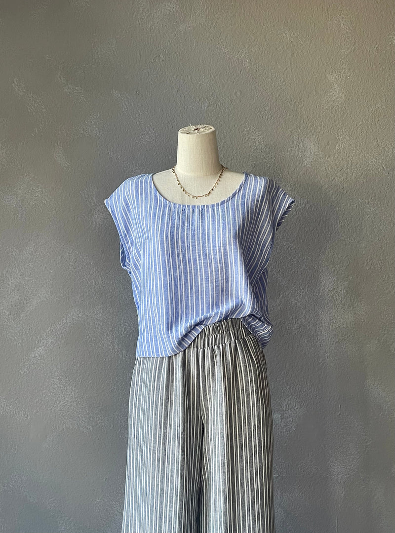 Secrest Striped Boxy Top