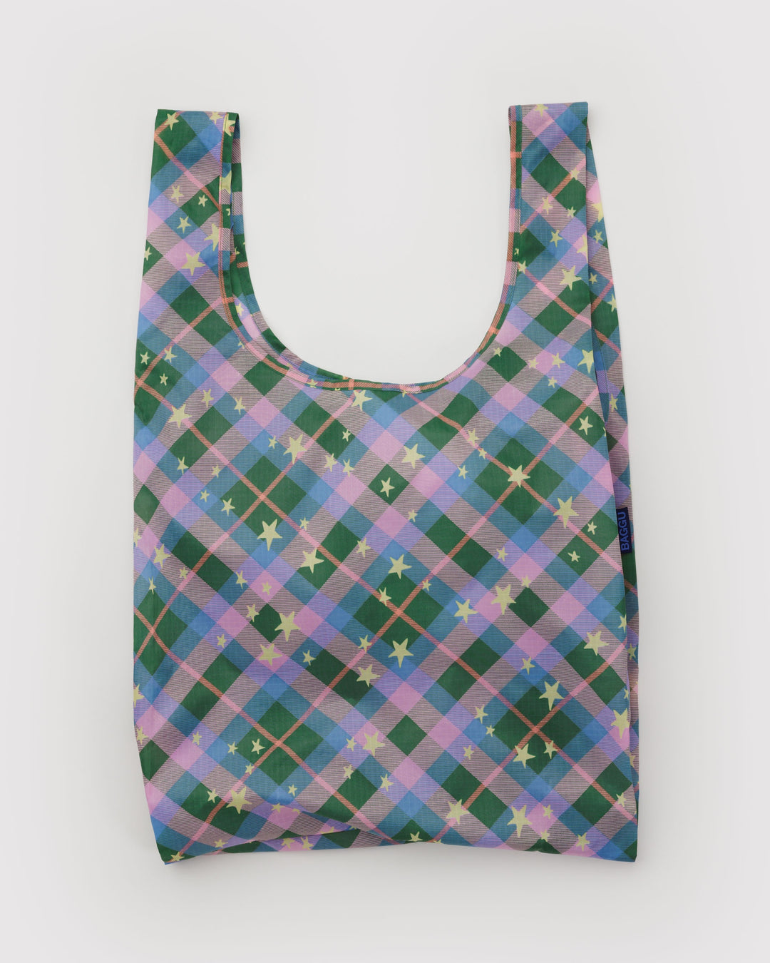 Green Star Plaid Standard Baggu