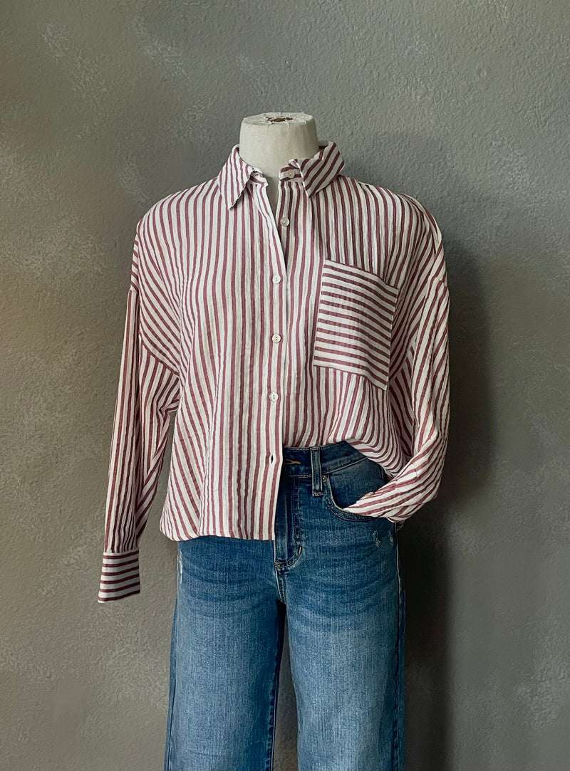 Tommy Stripe Button Down