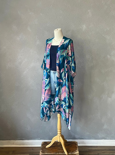 Tropical Leaves Kimono