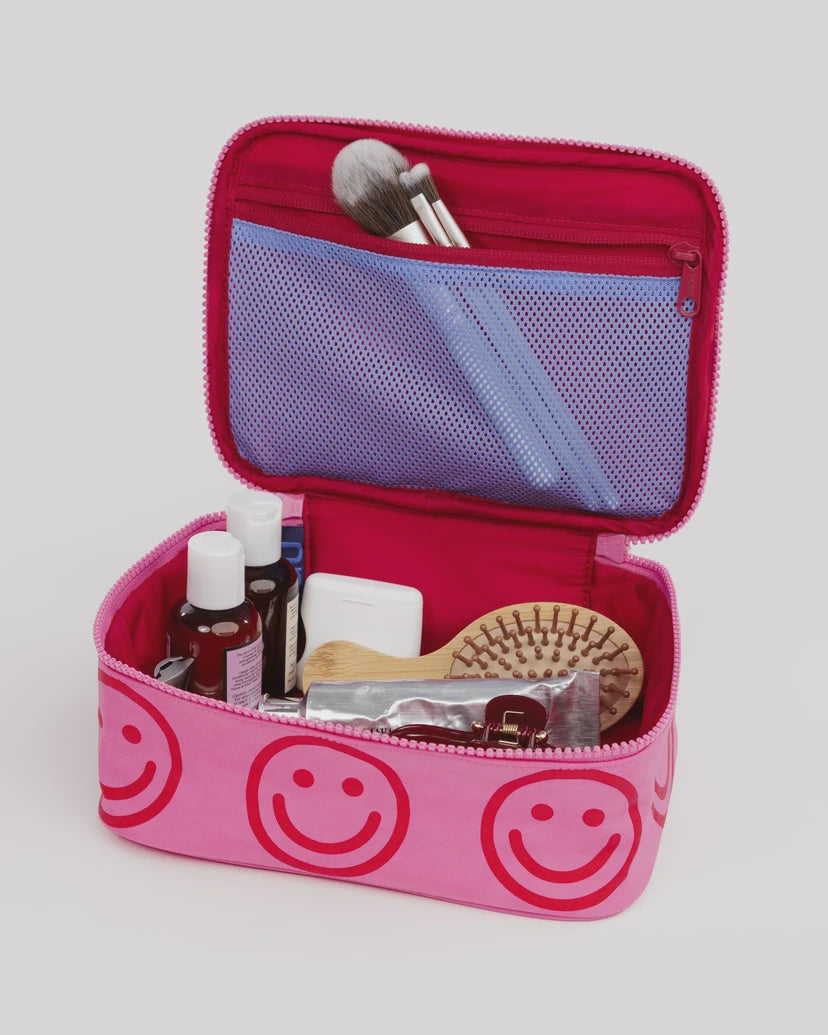 Pink Happy Small Cosmetic Case