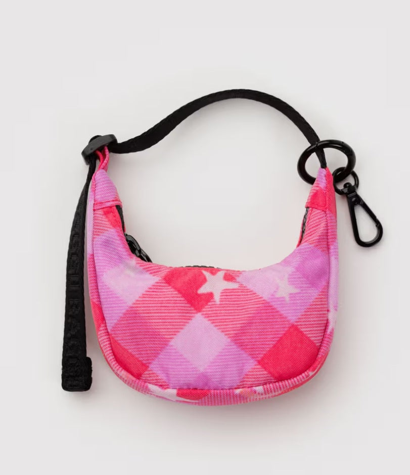 Pink Star Crescent Bag Charm