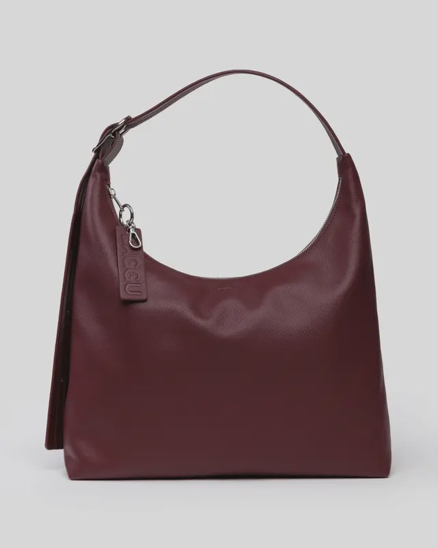 Mahogany Leather Shoulder Bag