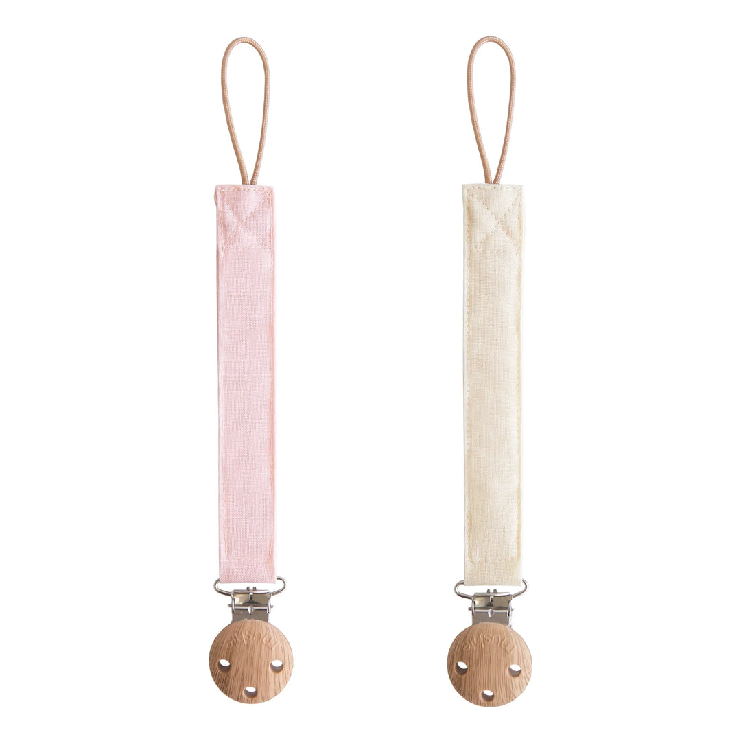 Linen Paci Clip Set