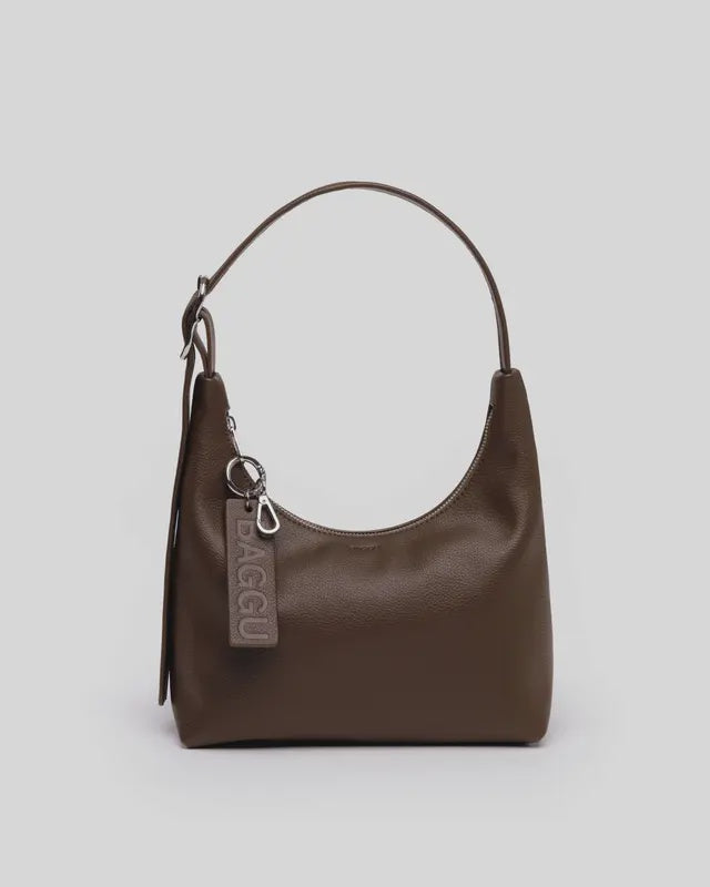 Mini Brown Leather Shoulder Bag