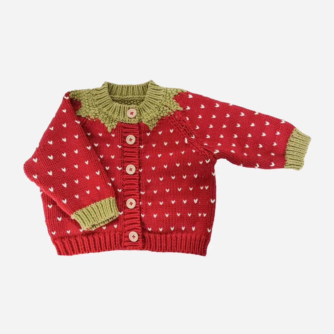Strawberry Knit Cardigan