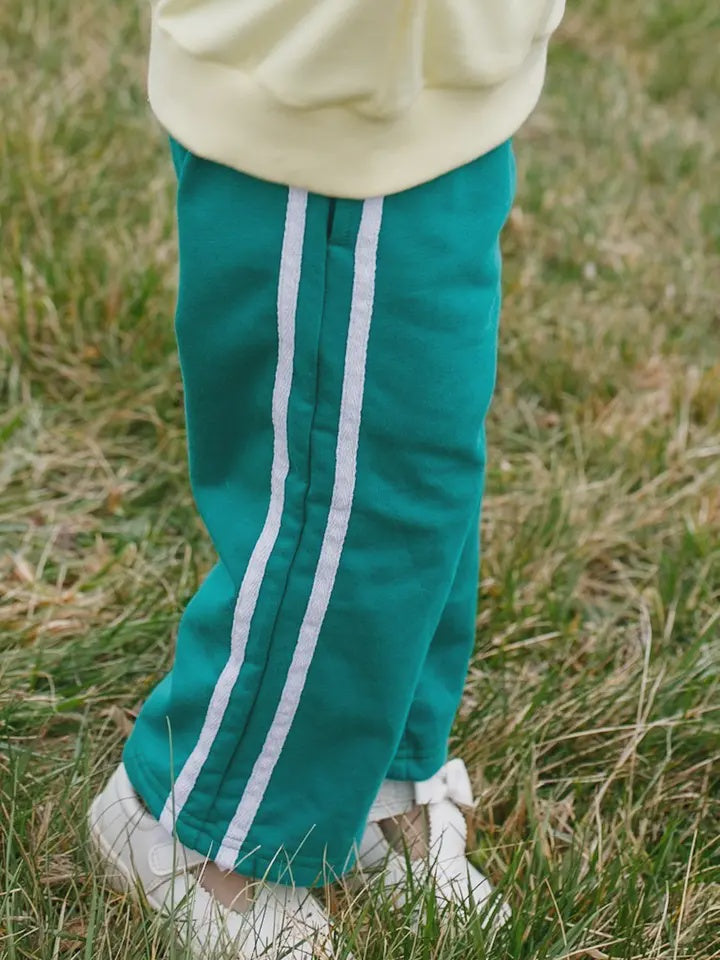 Green Terry Track Pant