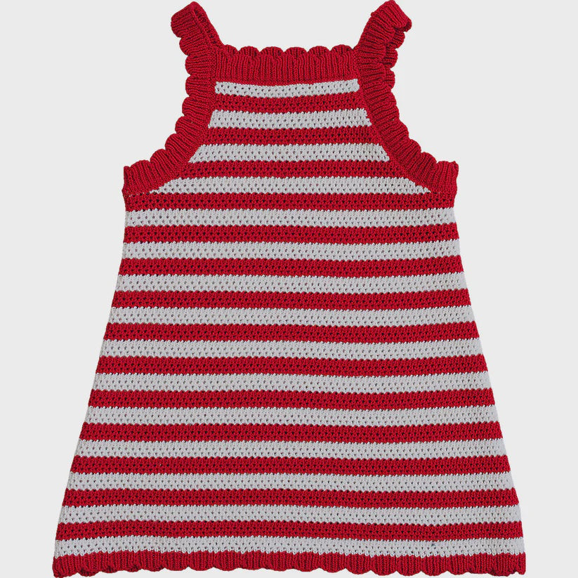 Red Stripe Knit Dress