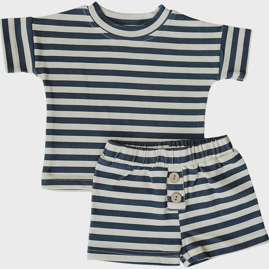 Navy Stripe Set