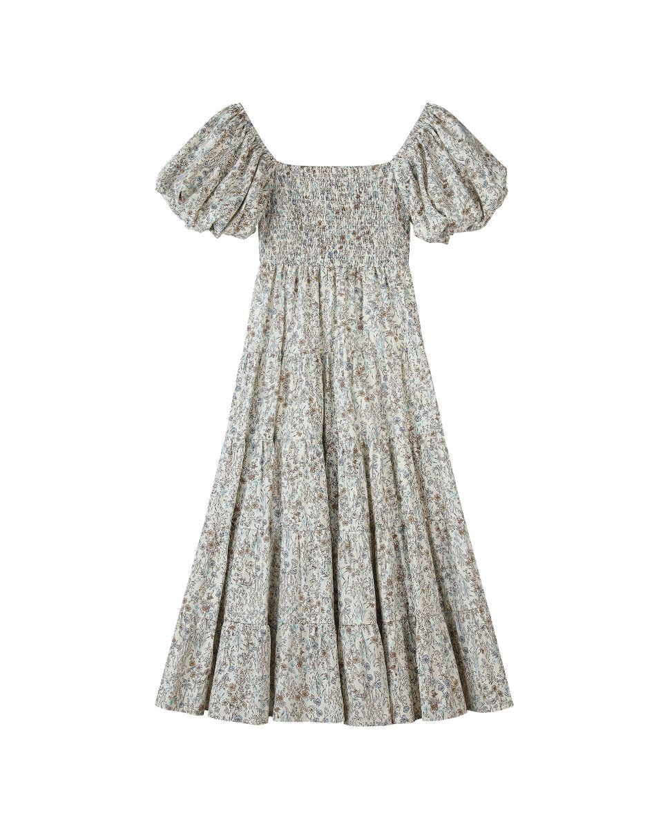 Beth Dress Blue Floral