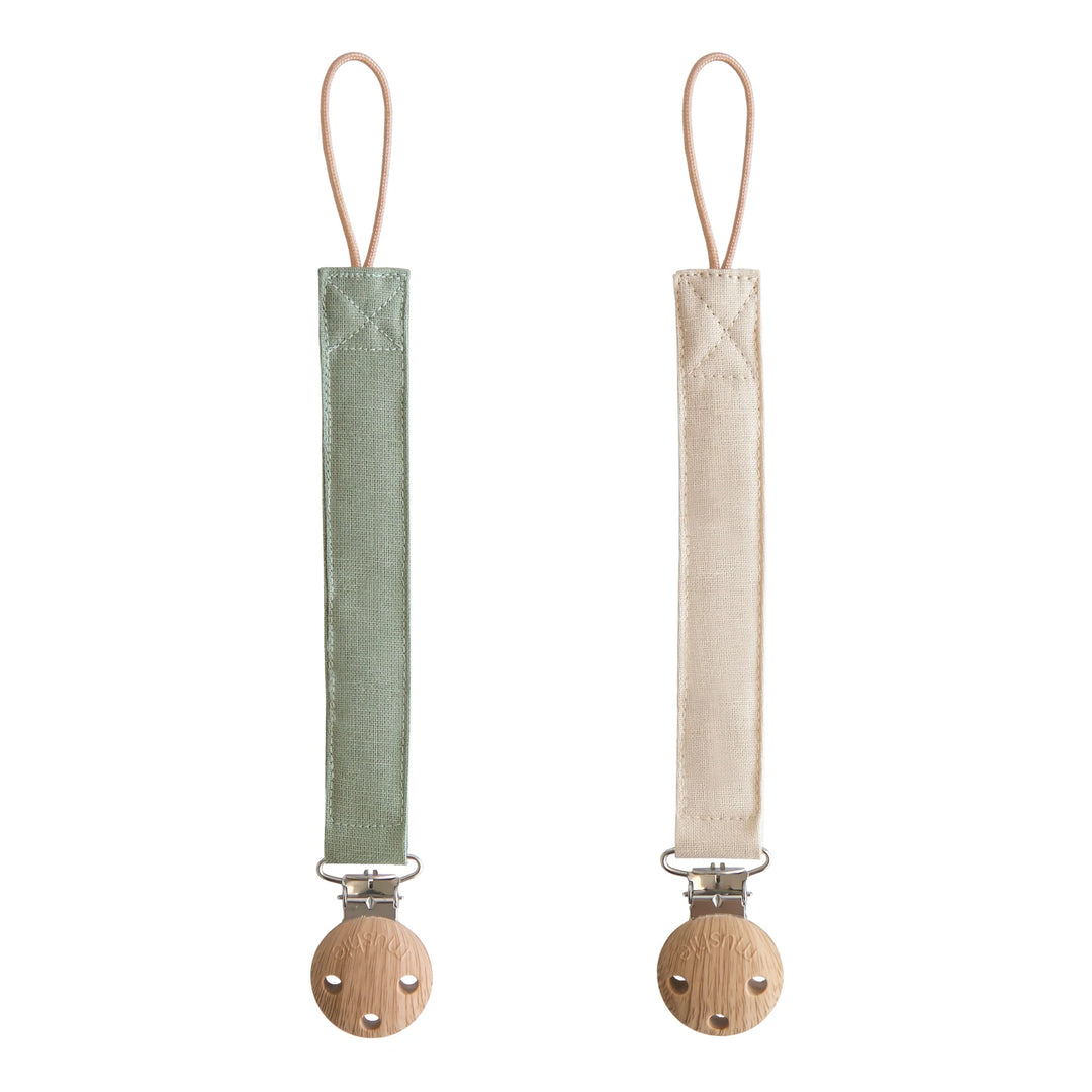 Linen Paci Clip Set
