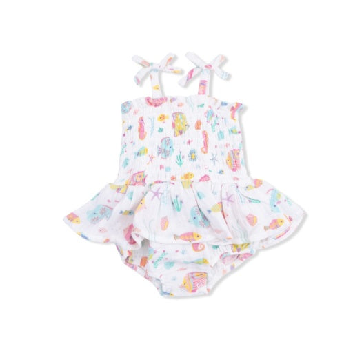 Coral Reef Smocked Bubble