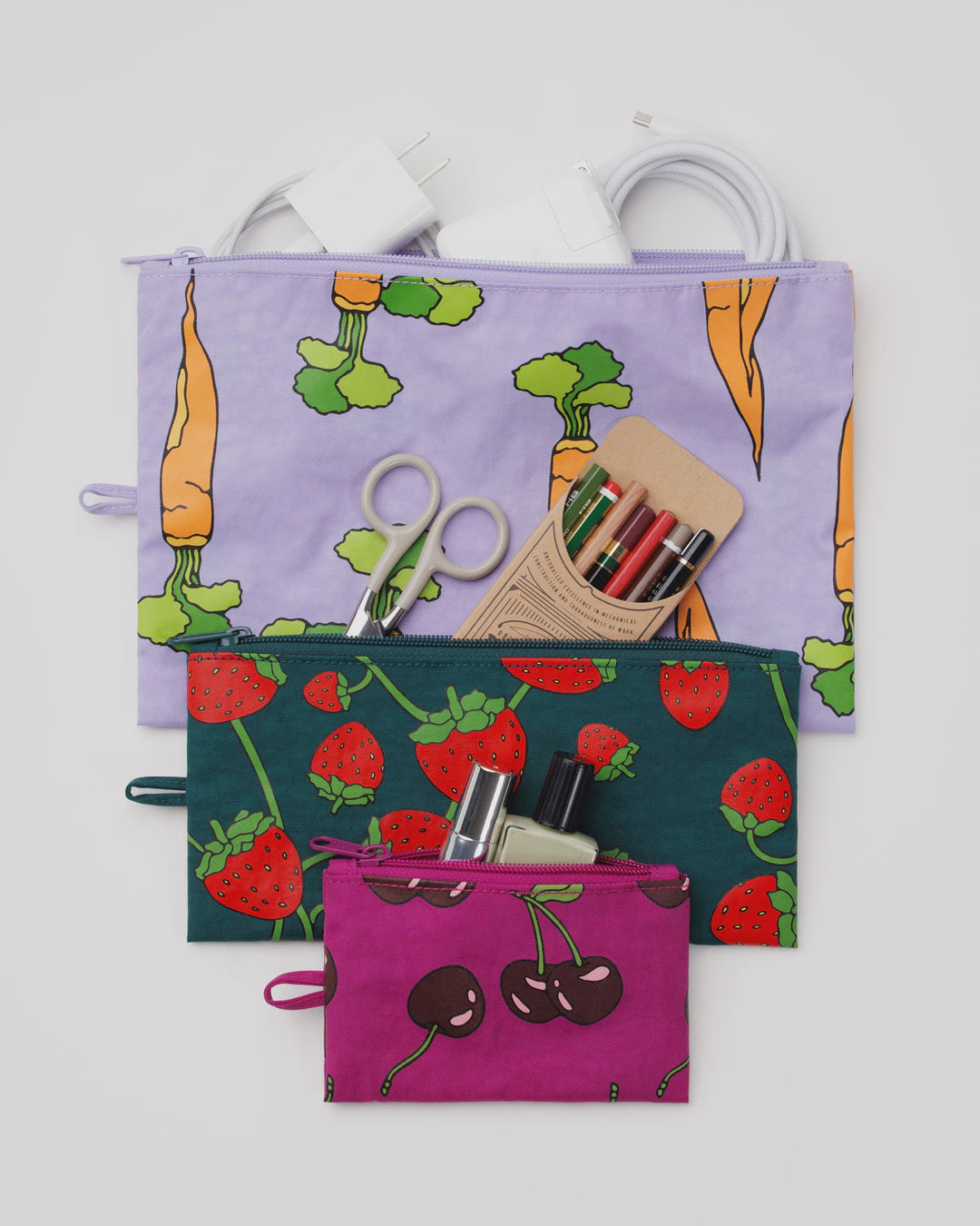 Carrots &amp; Berries Flat Pouch Set