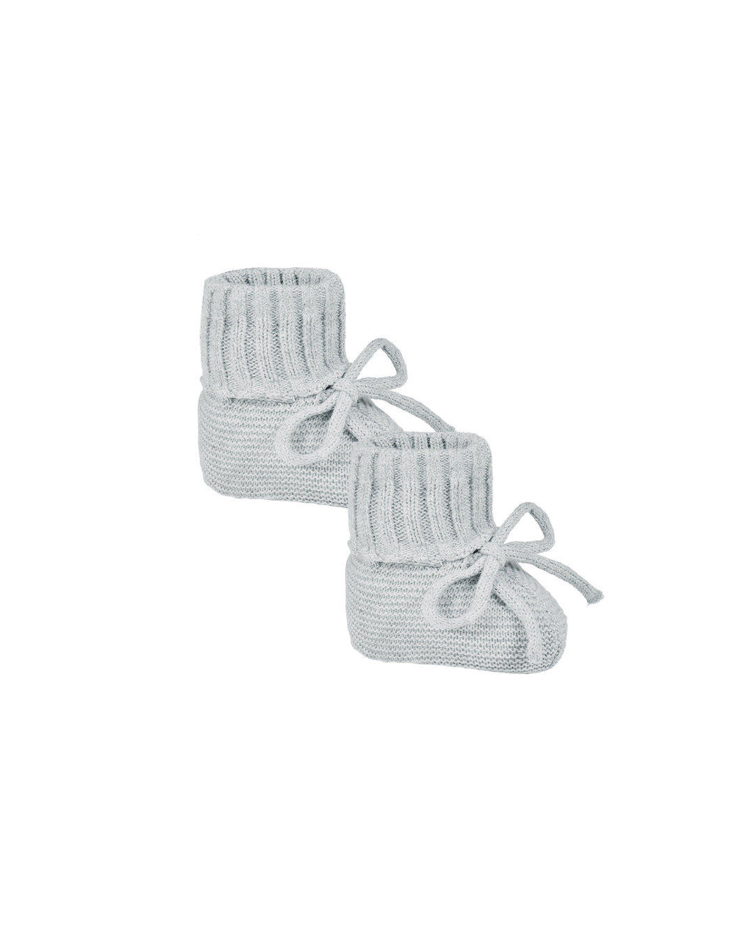 Heathered Blue Knit Booties