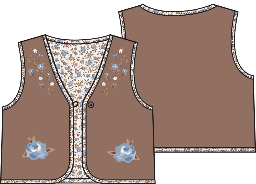 Hazel Floral Vest