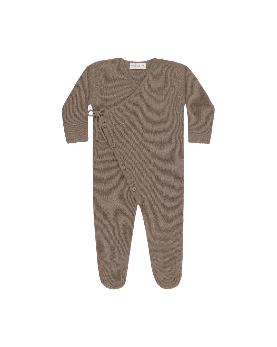 Mocha Knit Wrap Footie