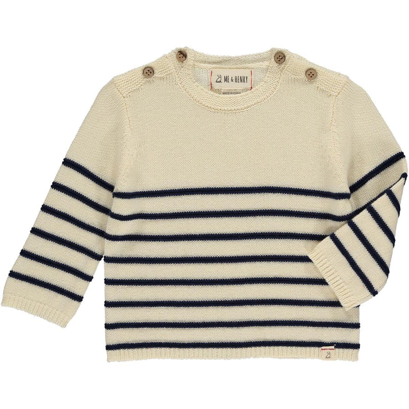 Breton White Sweater