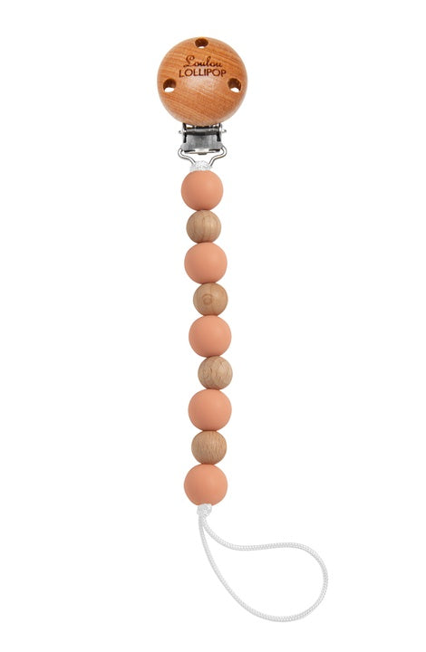 Pacifier Clip Celeste Coral