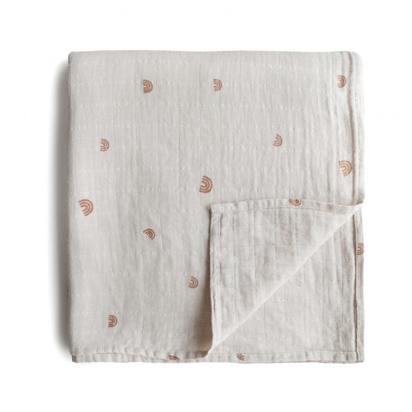 Rainbows Muslin Swaddle